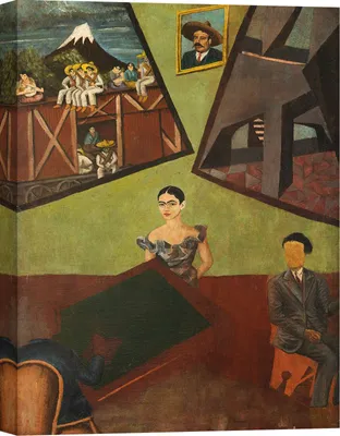 Zdjęcie produktu dla Wydruk na płótnie - Frida Kahlo - Pancho Villa i Adelita, 1927 - 60x40 cm