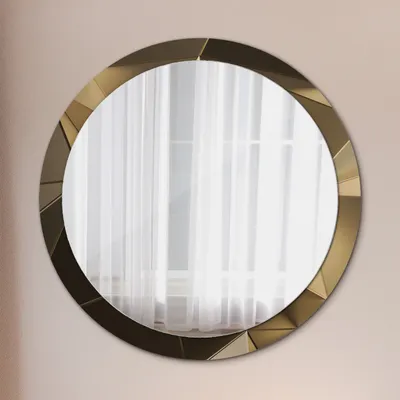 Produktbild von Spiegel - Mirror zum Wandspiegel Schlafzimmer – Schminkspiegel- Modern abstrakt- Ø100cm