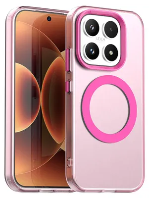 Produktbild von Magnetisch Hülle für Xiaomi 17, Schlank Durchscheinend Matt Stoßfest Handyhülle Rot