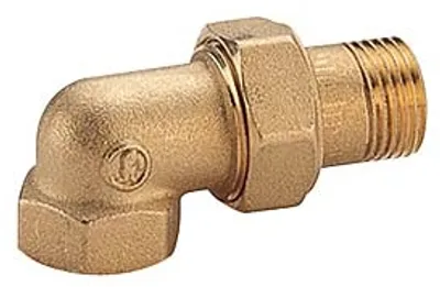 Produktbild von Opal R19 Radiatorverschraubung R19Y006 Messing, 1 1/4", IG/AG, Eck