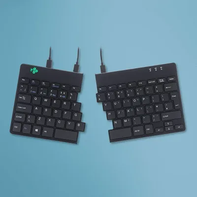 Produktbild von R-Go Tastatur Split   Break UK-Layout     verkabelt  schwarz