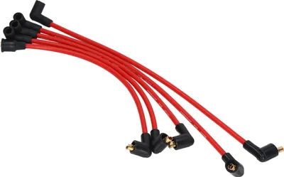 Produktbild von Zestaw przewodów zapłonowych świec zapłonowych 5 sztuk - 8 mm czerwony silikonowy przewód zapłonowy HT do modeli MGB 1800cc