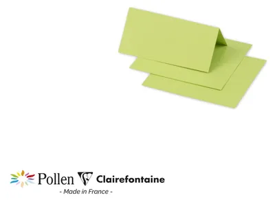 Obrázok produktu pre Pyl od Clairefontaine, kartička na miesto 85 x 80 mm, zelená