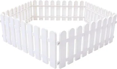 Obrázek produktu pro Bílý plastový obrubník pro zahrady a chodníky, 50 x 20 cm