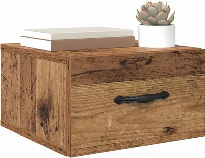 Obrázok produktu pre vidaXL Nočný stolík so zásuvkami z regenerovaného dreva 35 x 35 x 20 cm materiál na báze dreva