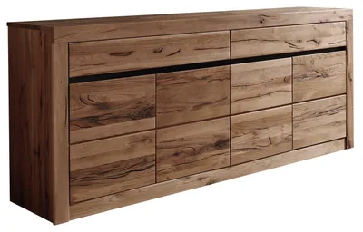 Immagine prodotto di MASSIVMOEBEL24 | Credenza in legno di quercia selvatica / cerro 202x43x80 oliato marrone MONTREUX #352