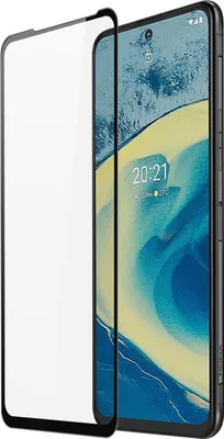 Produktbild von 5D Schutz Glas kompatibel mit Nokia XR20 Curved Panzer Folie Vollständig Klebend und Abdeckung