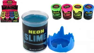 Obrázek produktu pro Sliz - hmota 160g neonová 6x7,5cm - mix barev