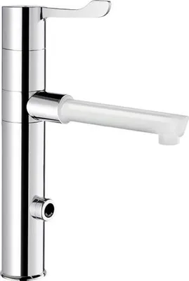 Image de Delabie Elektron. MBatt. Schwenkausl., H160mm,1 BIOCLIP-Einmalauslauf