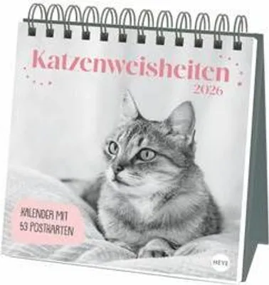 Image de Sagesse féline Calendrier cartes postales Premium 2026