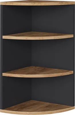 Produktbild von Vicco Eckregal Ecki, 30 x 60 cm, Anthrazit/Goldkraft Eiche