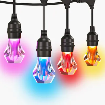 Zdjęcie produktu dla Nanoleaf NF084K02-40SLO, Inteligentne oświetlenie ogrodowe, Wi-Fi/Bluetooth, Czarny, 802.11b, 802.11g, Wi-Fi 4 (802.11n), 2700 K, 6500 K