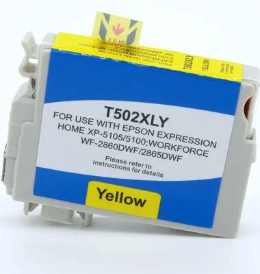 Produktbild von yellow Tinte/Tintenpatrone 4.2-C13T02W44010-BULK kompatibel mit Epson C13T02W44010 [ 502XL ]  Seiten: 470