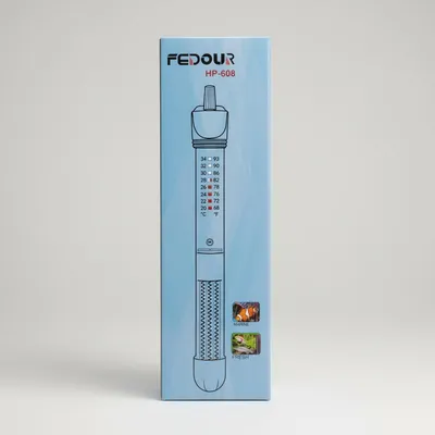 Produktbild von FEDOUR HP-608 Aquarienheizstab Temperaturregler Süß- & Meerwasser 20-34°C