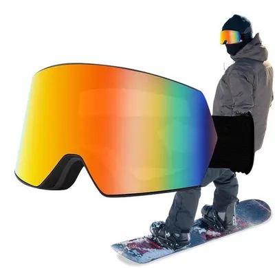 Productafbeelding van Winterkleding voor kinderen en jongeren - Beschermbril voor skiën en snowboarden, dubbelglas, anti-condens, winddicht