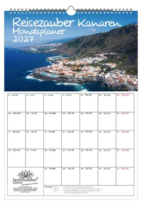 Produktbild von Reisezauber Kanaren Planer DIN A3 Kalender für 2027 Urlaub Strand Spanien - Seelenzauber