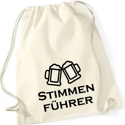 Produktbild von Huuraa Turnbeutel Stimmenführer Spielmanszug 12 Liter Natural Baumwolle Rucksack Geschenkidee