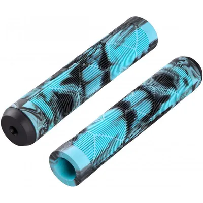 Image de Poignée Force BMX 145mm caoutchouc noir-bleu