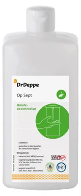 Produktbild von DrDeppe - Op Sept - alkoholhaltiges Händedesinfektionsmittel - 500 ml