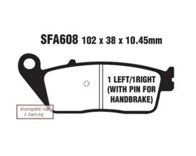 Produktbild von EBC Brakes Bremsbeläge Satz Bremsklötze SFA608