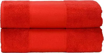 Produktbild von A&R 701.50 | PrintMe Bath Towel / 70 x 140 cm - Farbe: Fire Red - Größe: 70 x 140 cm