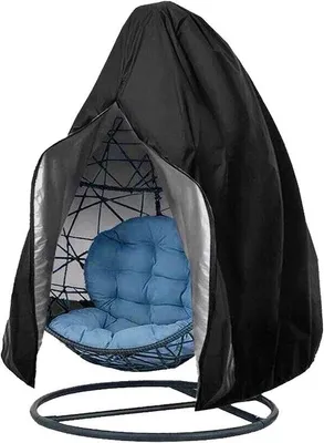 Immagine prodotto di Copri sedia da esterno 210D Oxford - Resistente ai raggi UV e alla polvere - 190 x 115 cm - nero