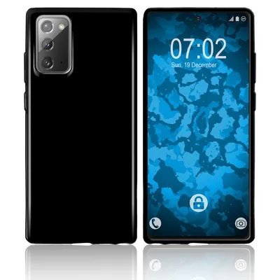 Produktbild von PhoneNatic Case kompatibel mit Samsung Galaxy Note 20 - schwarz Silikon Hülle crystal-case Cover