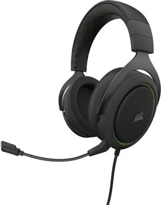 Produktbild von Corsair HS50 PRO STEREO Kopfhrer Kabelgebunden Kopfband Gaming Schwarz, Grn