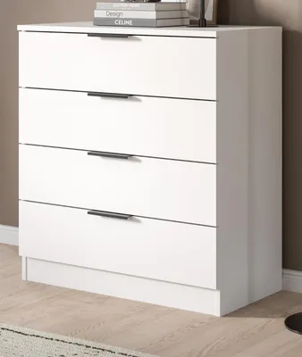 Produktbild von Kommode "Swan" in weiß Schubladenkommode 74 x 80 cm
