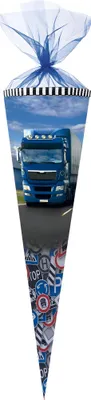 Produktbild von Nestler Schultüte Organza 70 cm rund Trucks on the Road