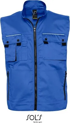 Obrázek produktu pro SOLs ProWear 80500 | Pánská vesta Zenith Pro / praní na 60 °C - barva: Bugatti Blue - velikost: S