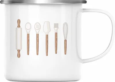 Produktbild von Trendation - Koch Emaille Tasse Geschenk Ist Mir Egal Ich Koch Das Jetzt So Köchin Geschenkidee (Silber)