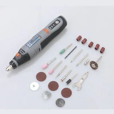 Produktbild von 80 W USB-Akku-Rotationswerkzeug Dremel DIY Mini-Bohrmaschine Gravurstift Elektrisches 3-Gang-Mini-Akku-Bohrerset 8500–21000 U/min
