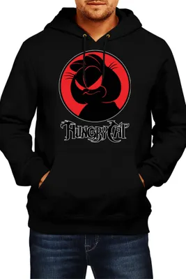 Produktbild von Herren Kapuzenpullover Japan Anime Manga Comics Thundercats Garfield, Man XL / Schwarz