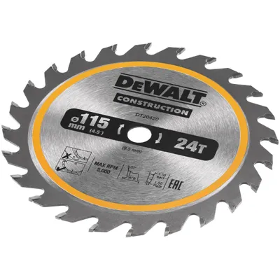 Produktbild von DeWALT DT20420-QZ, Holz, 11,5 cm, 9,5 mm, 1 mm, 5000 RPM, DeWALT