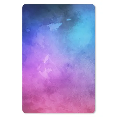 Produktbild von MuchoWow® Mauspad Mousepad Aquarell - Lila - Blau - Abstrakt 18x27 cm - Mousepads - Maus Mat - Pad - Mausunterlage