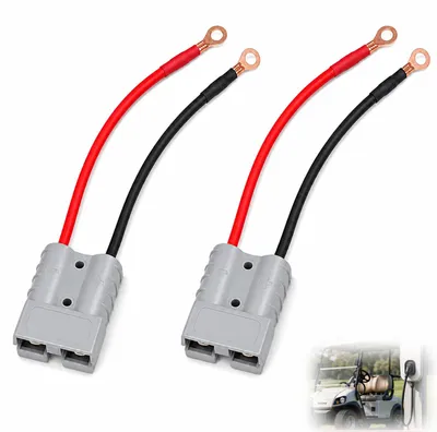 2 Stück Schnellverbindungsstecker 50 A 600 V 10 AWG 2-polig