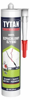 Obrázek produktu pro Akrylátový Rychlolepý Tmel Tytan Professional 280Ml Bílý - Sil Akrl Szp