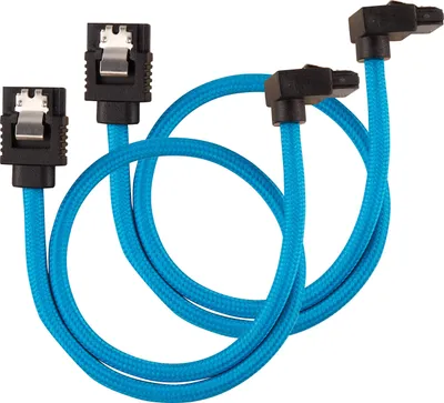 Imagen del producto de Corsair CC-8900281, 0,3 m, SATA III, Conector macho/hembra, , Azul, Cable recto, Cable recto