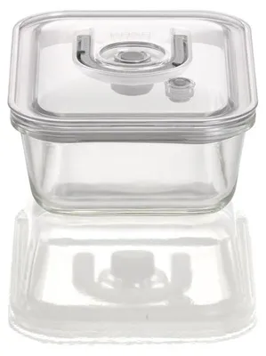 Produktbild von Vakuumbehälter Vakuum-Vorratsdose Vorratsbehälter - Borosilikatglas - 1000 ml - Quadratisch - Spülmaschinenfest