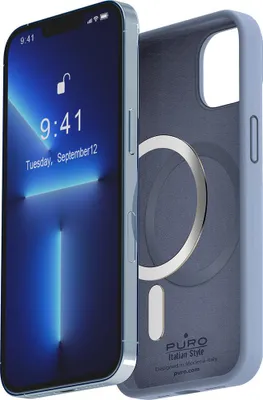 Obrázok produktu pre PURO, silikónové puzdro Apple iPhone 14 Plus kompatibilné s MagSafe, modré