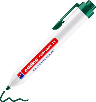 Produktbild von Edding 11, Grün, Grün, Weiß, 1,5 mm, 3 mm, Karton, Keramik, Beton, Folie, Glas, Eisen, Leder, Metall, Papier, Kunststoff, Polystyrene, Gummi,..., 10 Stück(e)