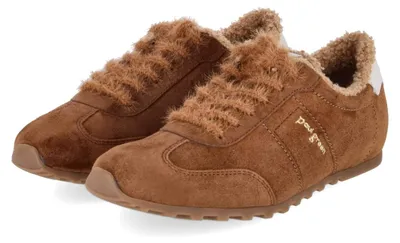 Produktbild von Paul Green Damen Low Sneaker Braun Rauleder Größe: 38,5