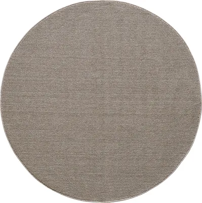Produktbild von Villa Möbel Looivo Wohnzimmer-Teppich, Schlingenteppich, Frisee, Einfarbig, Farbe:Braun, Grösse:160 cm Rund