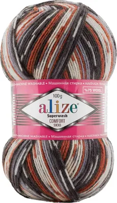 Produktbild von 100g Sockenwolle Superwash Comfort 4-fädig Schurwolle Sockengarn Farbauswahl