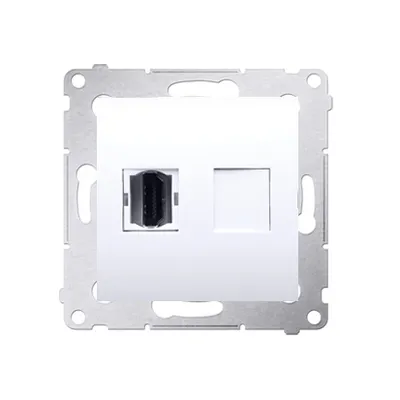 Zdjęcie produktu dla Kontakt-Simon DGHDMI.01/11, Biały, Plastik, IP20, 75 mm, 33 mm, 75 mm
