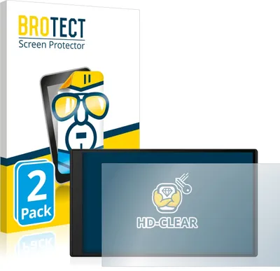 Produktbild von 2x Für Garmin DriveSmart 76 Schutzfolie BROTECT Displayschutz Display Schutz Folie Klar Transparent