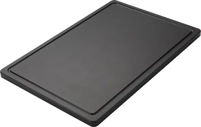 Produktbild von SCHNEIDEBRETT GROß, PE,SCHWARZ 600X400X20MM, RUTSCHFEST