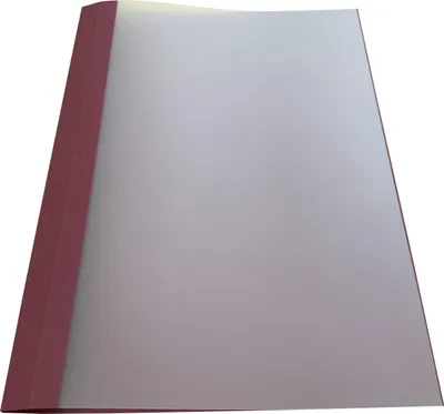 Produktbild von Ösenmappe, Leinenstruktur, 2 mm, Farbe bordeaux, satinierte Folie, VPE= 100 St.