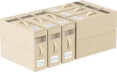 Produktbild von 6 Stück Aufbewahrung Bettwäsche Organizer, Faltbarer Aufbewahrungstasche für Bettlaken Kann in Kleiderschrank, Unterbett und in Schubladen, Aufbewahrungsbox für Bettlaken und Kleidung